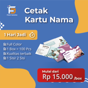 Cetak Kartu Nama Murah – Business Card – Sehari Jadi Gratis Box