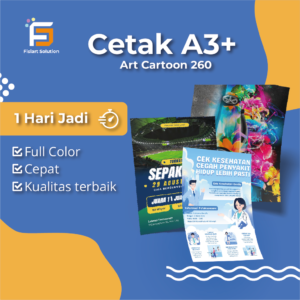 Cetak A3+ Art Carton 260 Bisa 1 Hari Jadi